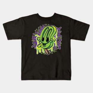 Derpy Lime Popsicle Kids T-Shirt